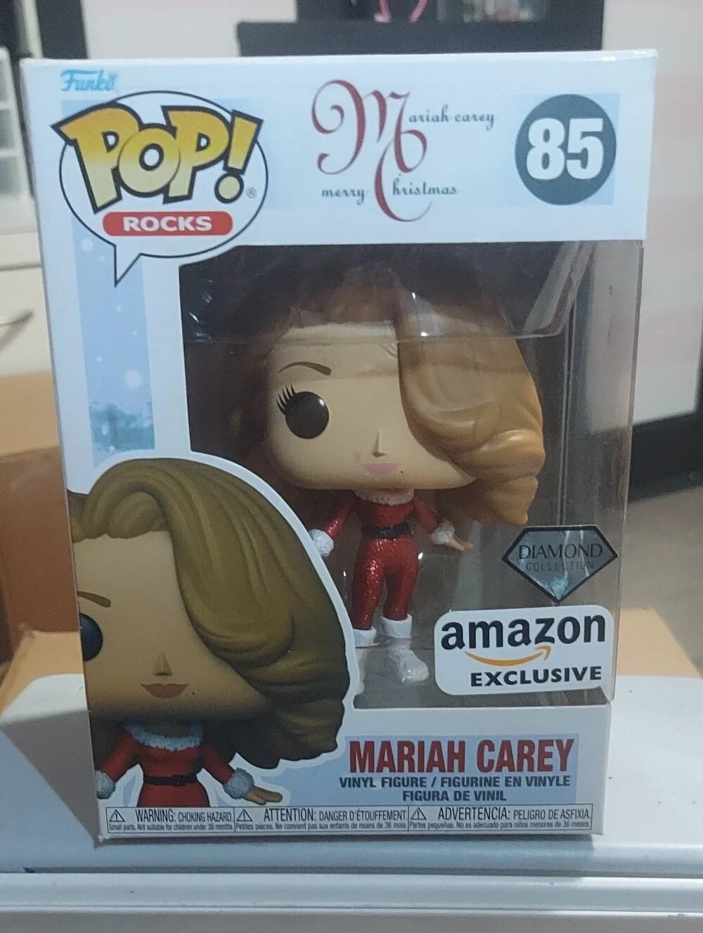 Funko Pop! Rocks Mariah Carey #85 Diamond Glitter Collection Amazon Exclusive